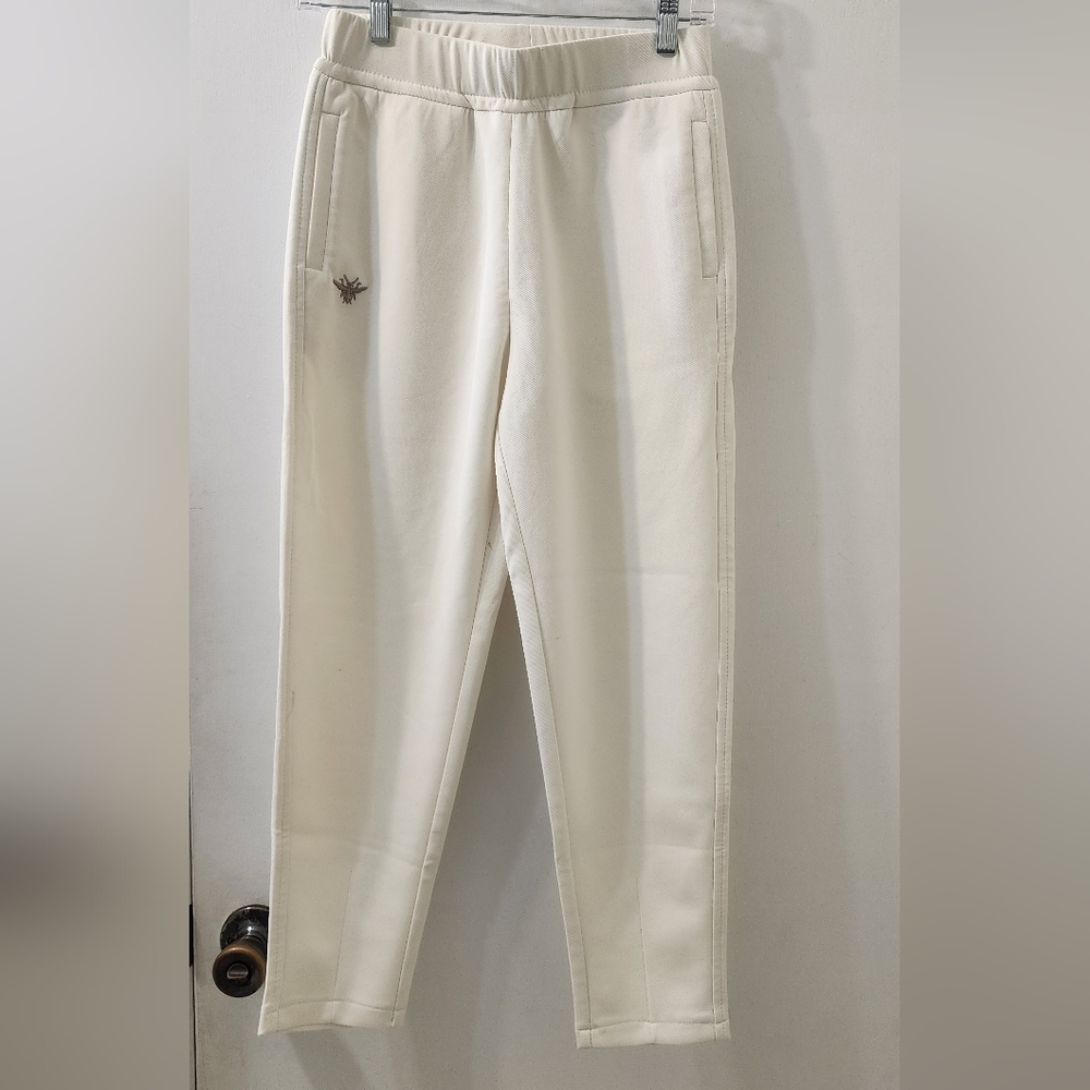 Cream Jogger Pants with‎ Logo